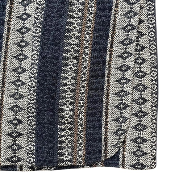 Vintage Capezio Navy and Cream Wrap Skirt - Picture 3 of 4